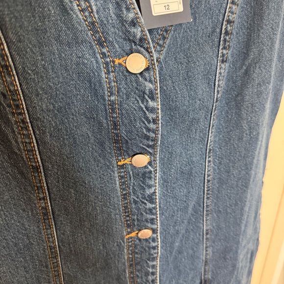 Universal Thread Denim Button-Down ankle Dress - Picture 4 of 6